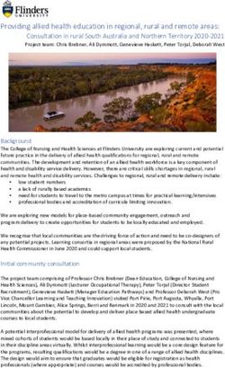 Providing allied health education in regional, rural and remote areas