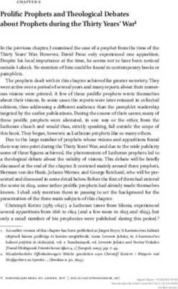 Prolific Prophets and Theological Debates about Prophets during the Thirty Years' War1 - Brill