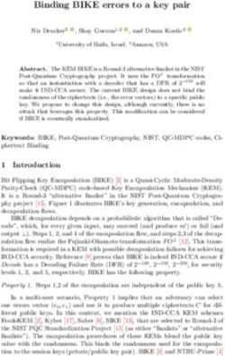Binding BIKE errors to a key pair - Cryptology ePrint Archive
