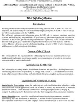 MUI Self-Study Review - Introduction - Trumbull County Board of ...