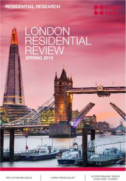 LONDON RESIDENTIAL REVIEW - RESIDENTIAL RESEARCH SPRING 2019 - Knight Frank