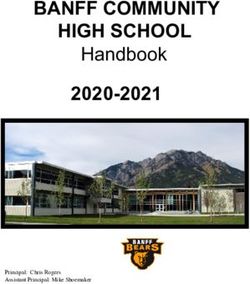 BANFF COMMUNITY HIGH SCHOOL - 2020-2021 Handbook