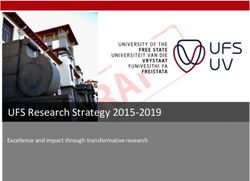 UFS Research Strategy 2015-2019 - Excellence and impact through transformative research - The Association of ...