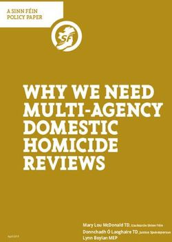 WHY WE NEED MULTI-AGENCY DOMESTIC HOMICIDE REVIEWS - A SINN FÉIN POLICY PAPER - Sinn Fein