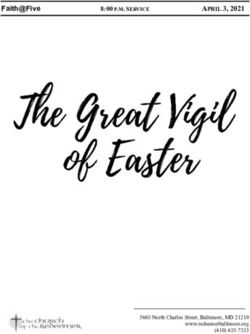 Faith@Five APRIL 3, 2021 - The Church of the Redeemer