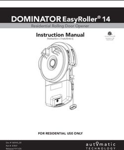 DOMINATOR EasyRoller 14 - Instruction Manual Residential Rolling Door Opener - Automatic Technology