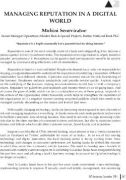 MANAGING REPUTATION IN A DIGITAL WORLD - Mohini Seneviratne - Association of Professional Bankers ...
