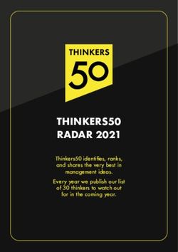 THINKERS50 RADAR 2021 - Thinkers50 identifies, ranks, and shares the very best in management ideas. Every year we publish our list of 30 thinkers ...