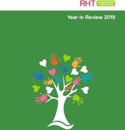 Year in Review 2019 - RHT Rajan Menon Foundation