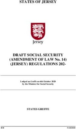 STATES OF JERSEY - DRAFT SOCIAL SECURITY (AMENDMENT OF LAW No. 14) (JERSEY) REGULATIONS 202- STATES GREFFE - States Assembly