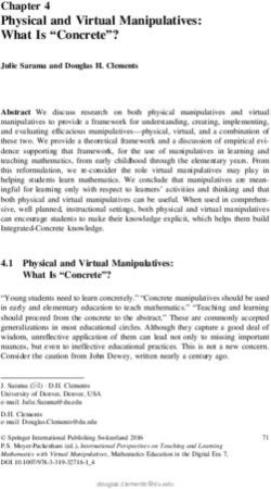 Physical and Virtual Manipulatives: What Is "Concrete"?