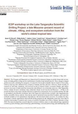 ICDP workshop on the Lake Tanganyika Scientific Drilling Project: a late Miocene-present record of climate, rifting, and ecosystem evolution from ...