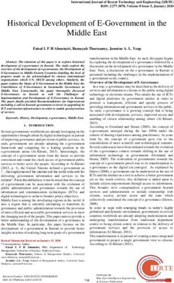 Historical Development of E-Government in the Middle East