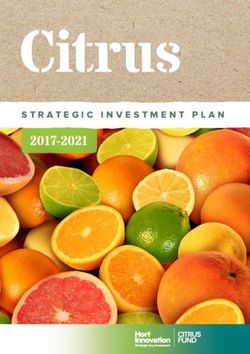 Citrus 2017-2021 STRATEGIC INVESTMENT PLAN