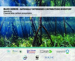 BLUE CARBON - NATIONALLY DETERMINED CONTRIBUTIONS INVENTORY - Coastal blue carbon ecosystems Appendix to: Blue Climate Solutions