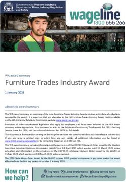 Furniture Trades Industry Award - WA award summary - Commerce WA