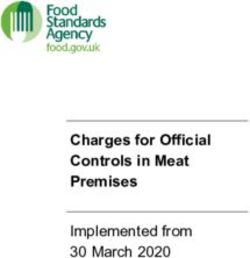 Charges for Official Controls in Meat Premises - Implemented from 30 March 2020 - Food ...