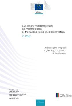 In Italy Civil society monitoring report on implementation of the national Roma integration strategy - Central European ...