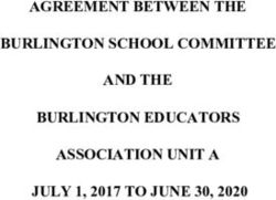 DRAFT AGREEMENT BETWEEN THE BURLINGTON SCHOOL COMMITTEE AND THE BURLINGTON EDUCATORS ASSOCIATION UNIT A JULY 1, 2017 TO JUNE 30, 2020