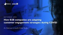 How B2B companies are adapting customer engagement strategies during COVID - An Edelman-LinkedIn Pulse Study