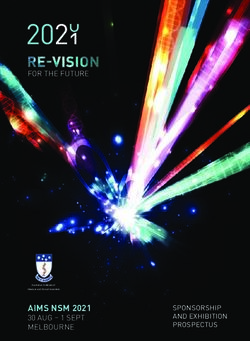 AIMS NSM 2021 30 AUG - 1 SEPT MELBOURNE - FOR THE FUTURE