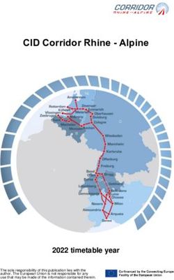 CID Corridor Rhine - Alpine - 2022 timetable year - Customer Information Platform ...