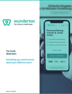 Tax Guide 2020/2021 Everything you need to know about your 2020 tax return