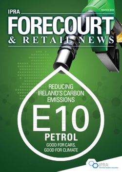 PETROL - REDUCING IRELAND'S CARBON EMISSIONS GOOD FOR CARS, GOOD FOR CLIMATE - irish petrol retailers association