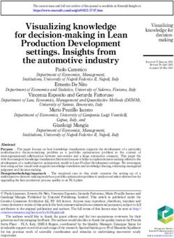 Visualizing knowledge for decision-making in Lean Production Development settings. Insights from the automotive industry