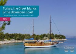 Turkey, the Greek Islands & the Dalmatian Coast - 2015 Cultural Tours Private Charters Classical Tours