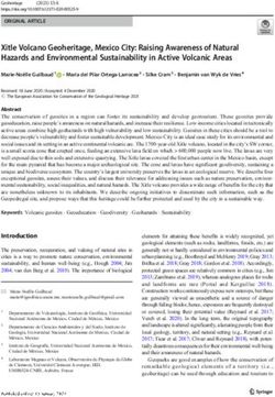 Xitle Volcano Geoheritage, Mexico City: Raising Awareness of Natural Hazards and Environmental Sustainability in Active Volcanic Areas ...