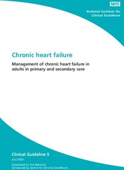 Chronic heart failure - Management of chronic heart failure in adults in primary and secondary care