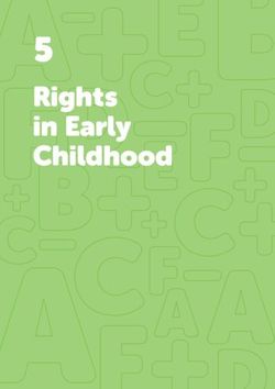 5 Rights in Early Childhood - Children's Rights Alliance