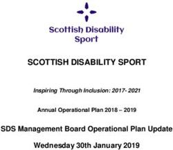 SCOTTISH DISABILITY SPORT - SDS Management Board Operational Plan Update Wednesday 30th January 2019