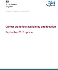 Cancer statistics: availability and location - September 2018 update