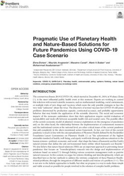 Pragmatic Use of Planetary Health and Nature-Based Solutions for Future Pandemics Using COVID-19 Case Scenario