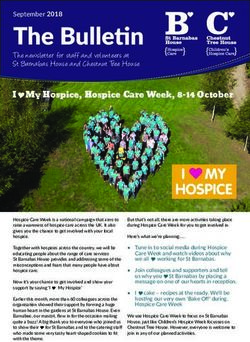 The Bulletin September 2018 - St Barnabas House