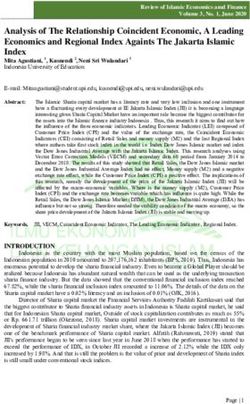 Analysis of The Relationship Coincident Economic, A Leading Economics and Regional Index Againts The Jakarta Islamic Index - Ejournal UPI