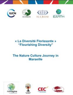 " La Diversité Florissante " "Flourishing Diversity" The Nature Culture Journey in Marseille