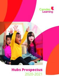 Hubs Prospectus 2020-2021 - Camden Learning