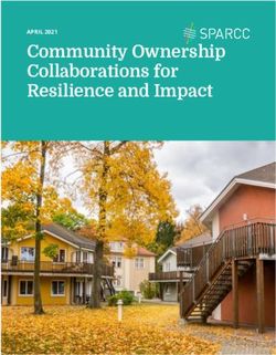 Community Ownership Collaborations for Resilience and Impact - APRIL 2021