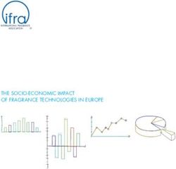 THE SOCIO-ECONOMIC IMPACT OF FRAGRANCE TECHNOLOGIES IN EUROPE - IFRA