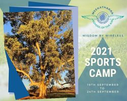 SPORTS CAMP 2021 - Meekatharra School of The Air