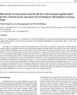Bioactivity of some plant essential oils for seed treatment against pulse beetle, Callosobruchus maculatus (F.) (Coleoptera: Bruchidae) on mung bean