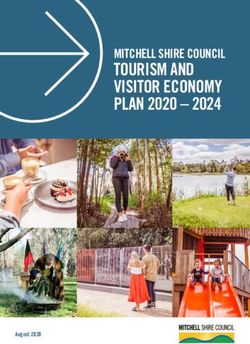 TOURISM AND VISITOR ECONOMY PLAN 2020 2024 - MITCHELL SHIRE COUNCIL - August 2020