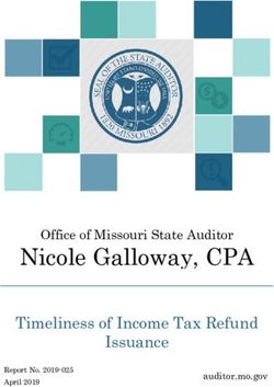 Nicole Galloway, CPA Timeliness of Income Tax Refund Issuance - Office of Missouri State Auditor