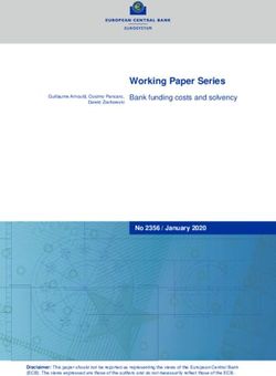 Working Paper Series Bank funding costs and solvency - European Central Bank