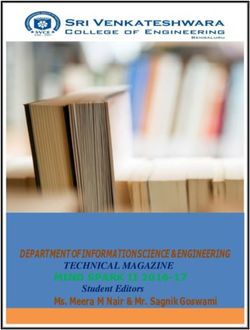 DEPARTMENT OF INFORMATION SCIENCE & ENGINEERING - MIND SPARK II 2016-17 Ms. Meera M Nair & Mr. Sagnik Goswami