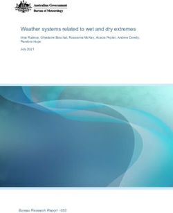 WEATHER SYSTEMS RELATED TO WET AND DRY EXTREMES - IRINA RUDEVA, GHYSLAINE BOSCHAT, ROSEANNA MCKAY, ACACIA PEPLER, ANDREW DOWDY, PANDORA HOPE JULY ...