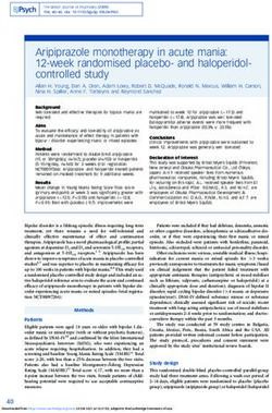 Aripiprazole monotherapy in acute mania: 12-week randomised placebo- and haloperidol-controlled study